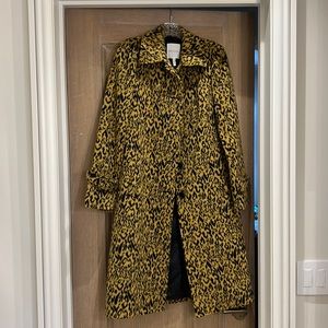 Alex Les Filles leopard coat